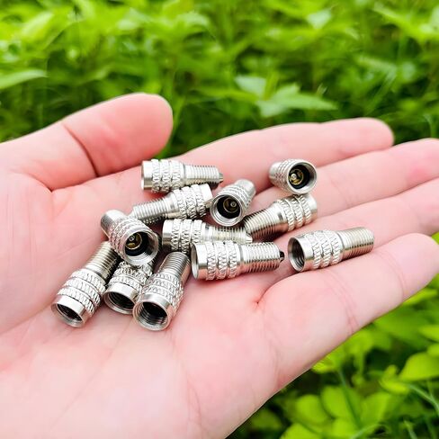 Double Seal Valve Stem Caps,Metal Valve Stem Extenders Double Seal High Pressure Inflate/Flow Through Valve Stem Caps Tire Caps for High Pressure Cars, Trucks, Trailers RV Semi Bus Tires- V2B DS-1 in Kuwait