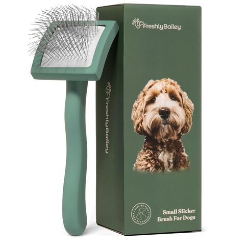 Freshly Bailey Doodle Brush, Large Slicker Brush for Dogs, Wood Handle in Saudi Arabia