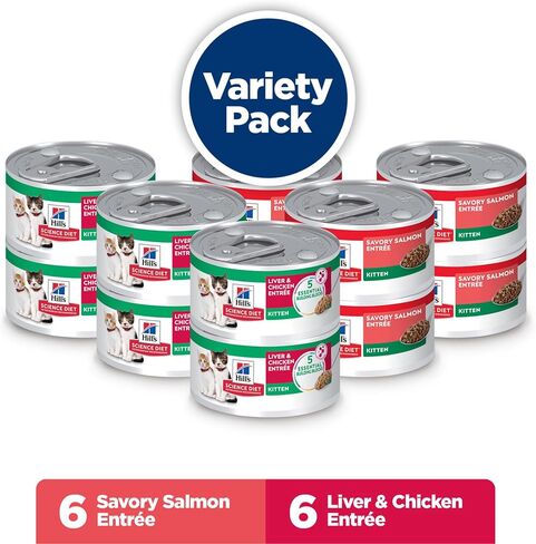 Hill's Science Diet Kitten Formula Wet Cat Food Variety Pack in Kuwait