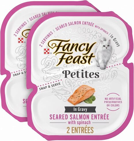 Purina Fancy Feast Petites Seared Salmon Wet Cat Food, 2.8 oz, 12-Pack in Kuwait