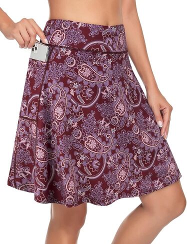 KORALHY Women's 20" Knee Length Skorts Skirts Tennis Athletic Golf Causal Skort with 4 Pockets in Saudi Arabia