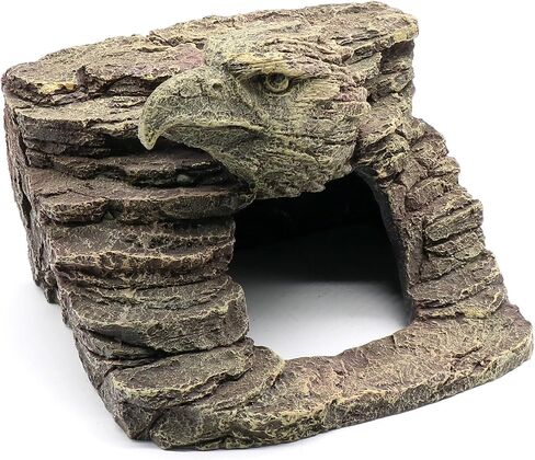 Reptile Rock Basking Platform, Gecko Hide Cave Hiding Place, Snake Cave and Hides for Reptiles, Amphibians, and Small Animals, Lizards in Kuwait