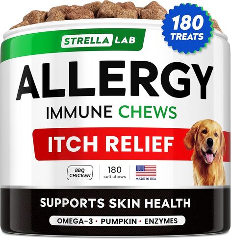 Omega 3 for Dogs - Fish Oil Skin & Coat Supplement, Itch & Allergy Support in Saudi Arabia