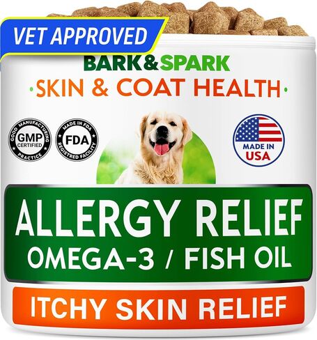 Omega 3 Fish Oil Liquid Supplement for Dogs - Wild Alaskan Salmon Oil in Kuwait