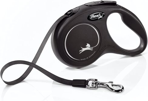 FLEXI® Classic Tape Retractable Dog Leash, Small, 16 ft - Black in Saudi Arabia