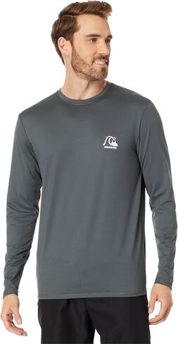 Quiksilver Men's Standard Heritage Heather Ls Long Sleeve Rashguard Surf Tee in Kuwait