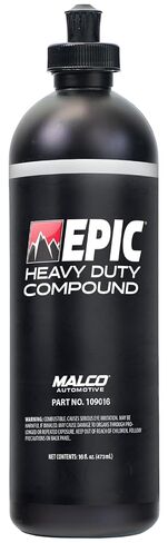 Malco Epic Heavy-Duty Compound - Vehicle Paint Correcting and Polishing Compound/Removes Up to P1500 Sand Scratches/Polishes to Deep Showroom Gloss / 32 Oz. (109032) in Saudi Arabia