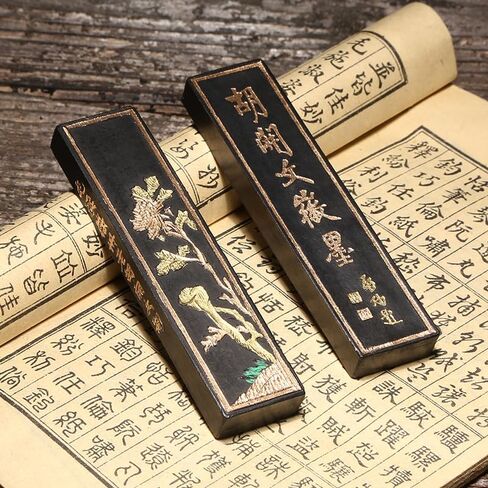 Anhui Tunxi Hu Kaiwen One Liang Special-Grade Pine-Soot Ink Block, Ink Stick, Calligraphy Supplies 徽墨 in Kuwait