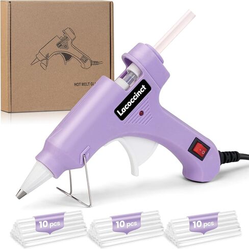 Hot Glue Gun Kit with 30 Glue Sticks, 20W Mini Glue Gun Set (Light Purple) in Kuwait