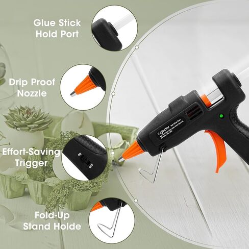 Fireproof Mini Hot Glue Gun, 20W with 30 Glue Sticks for DIY Crafts in Saudi Arabia