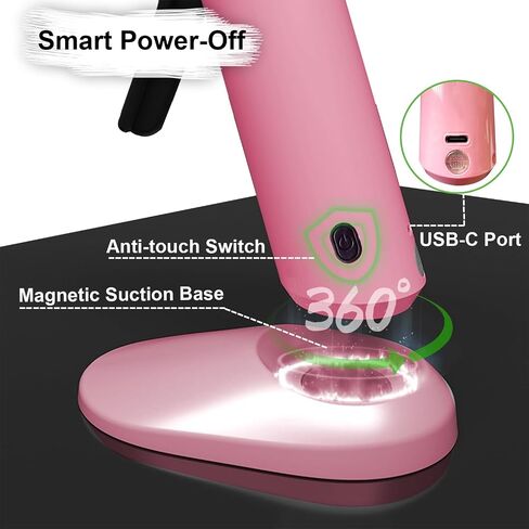 MONVICT Cordless Hot Glue Gun Kit, USB-C Rechargeable Mini Pink Glue Gun in Kuwait