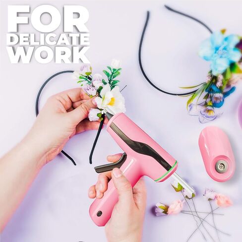 MONVICT Cordless Hot Glue Gun Kit, USB-C Rechargeable Mini Pink Glue Gun in Kuwait