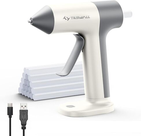 Tilswall Cordless Hot Glue Gun W106 with 30s Fast Preheating Pink in Saudi Arabia