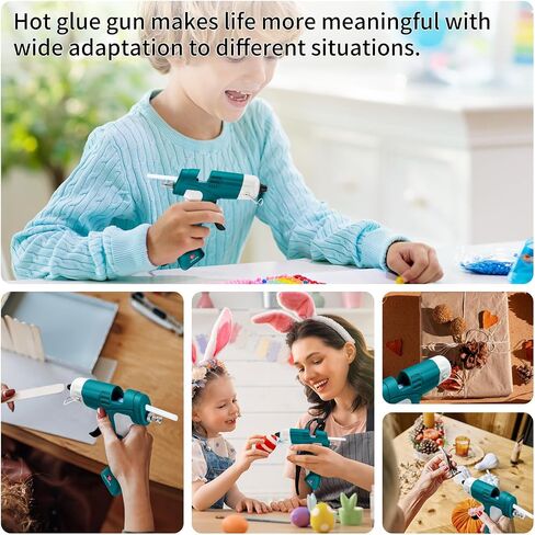 Hot Glue Gun, Cordless Hot Glue Gun with 30 Glue Sticks Rechargeable 2.6Ah in Kuwait