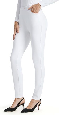 AFITNE Women's Yoga Dress Pants 2026 Skinny Pull On Work Pants Stretchy Slim Fit Leg Office Casual Slacks in Kuwait