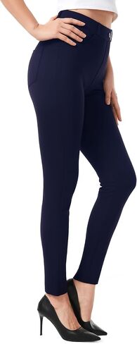 AFITNE Women's Yoga Dress Pants 2026 Skinny Pull On Work Pants Stretchy Slim Fit Leg Office Casual Slacks in Kuwait