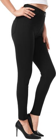 AFITNE Women's Yoga Dress Pants 2026 Skinny Pull On Work Pants Stretchy Slim Fit Leg Office Casual Slacks in Kuwait