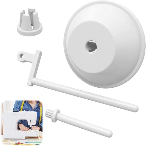 4 Pcs Spool Pin Cap Set, Small and Large Spool Caps with Main and Auxiliary Pins, Sewing Machine Replacement Parts Accessory Kit Compatible with Janome Singer Viking for Home Sewing Repair in Kuwait