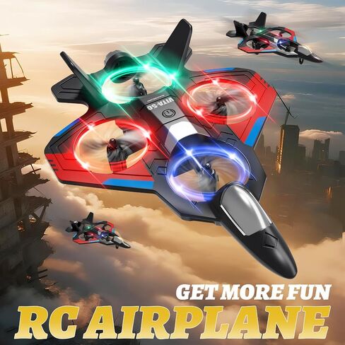4DRC RC Planes Remote Control Airplanes for Kids Adults,Red,4Batteries in Saudi Arabia