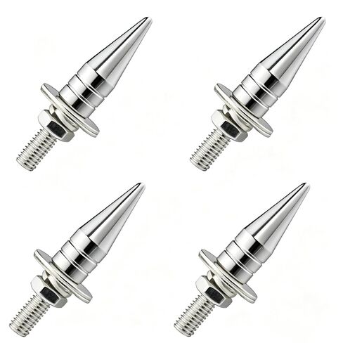 Lunsom Spike License Plate Fastener Screw Caps, Fasteners Motorcycle Car Tag Bolt Kit 4PCS,(Red) in Kuwait