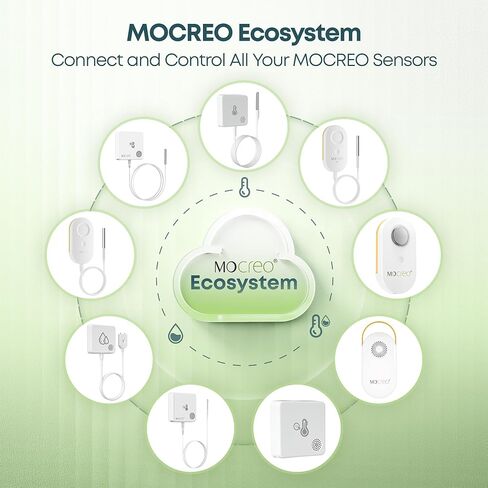 MOCREO Fridge Thermometer and IP67 Probe Hygrometer Bundle, Hub Required in Kuwait