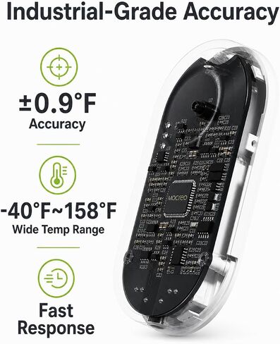 MOCREO Fridge Thermometer and IP67 Probe Hygrometer Bundle, Hub Required in Kuwait