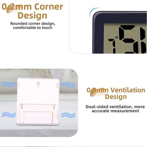 for HTC-1 Digital Indoor Thermometer Hygrometer with Alarm Clock, Temperature Humidity Monitor, Large Display for Home, Office, Room in Kuwait