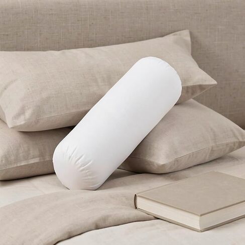 Bolster Pillow Insert White Cylindrical Pillow Inner Core for Home Decor in Kuwait