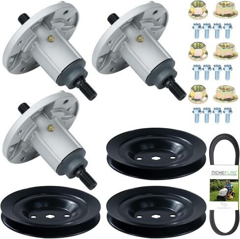 NICHEFLAG GY21099 Spindle Kit Replaces GY20867 GY21099, GY20592, John Deere D170 Spindle Kit, John Deere LA175 Spindle, John Deere LA150 Deck Parts, John Deere G110 Spindle Kit, John Deere 190c Parts in Saudi Arabia
