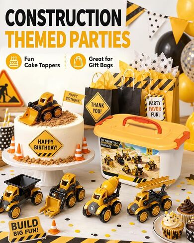 98-Piece Construction Vehicle STEM Building Kit for Kids Ages 5-8 in Kuwait