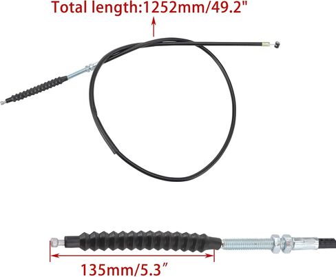 WOOSTAR 43.5" Clutch Cable with Laser Tube Replacement for 125cc 150cc Dirt Pit Bike ATV 4 Wheeler Quad in Saudi Arabia