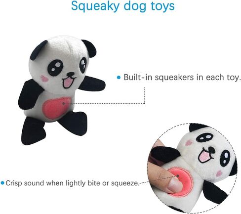 LEGEND SANDY Squeaky Plush Dog Toy Pack for Puppy, Small Puppy Chew Toys in Kuwait