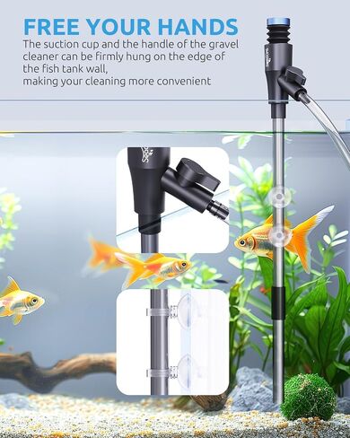 SEAOURA Water Cleaner Gravel Siphon for Aquariums Vacuum Up to 50 Gal in Kuwait