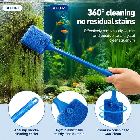 Aquarium Gravel Cleaner Kit, Semi-Automatic Siphon for Fish Tanks in Kuwait