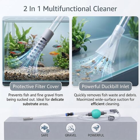 AREPK Aquarium Siphon, Fish Tank Cleaner & Water Changer for 5 Gallon Tanks in Saudi Arabia