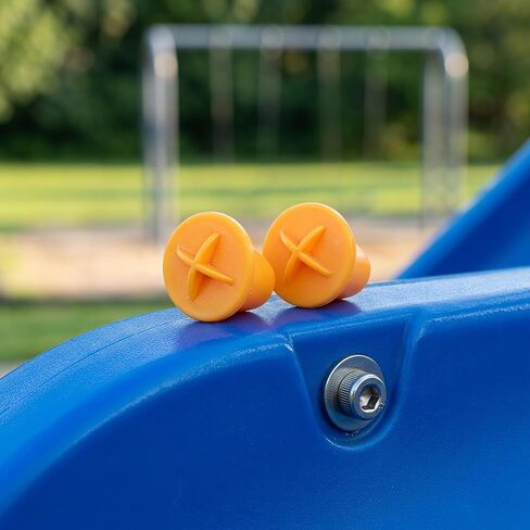 ibasenice 2pcs Slide Screw Caps Tightener: Indoor Plastic Toddler Slide Screw Caps Tightener - Anti-Loosening Plastic Fixing Nut Tool for Home Playground Fun in Kuwait