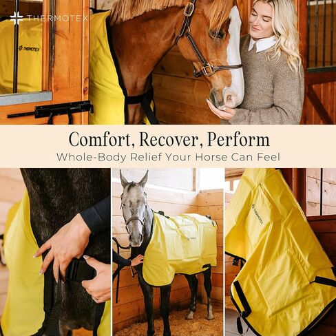 Thermotex Horse/Equine Blanket, 12 Far Infrared Heat Inserts in Kuwait