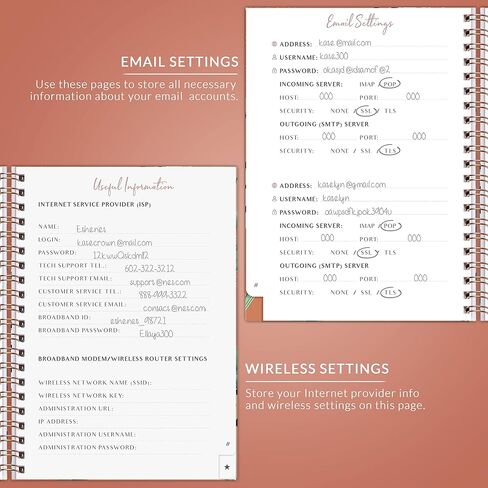 PLANBERRY Password Book – Internet Address Organizer with Alphabetical Tabs – Alphabetized Website & Computer Password Keeper – 5.7x7.5″, Softcover (Wild Purple) in Kuwait