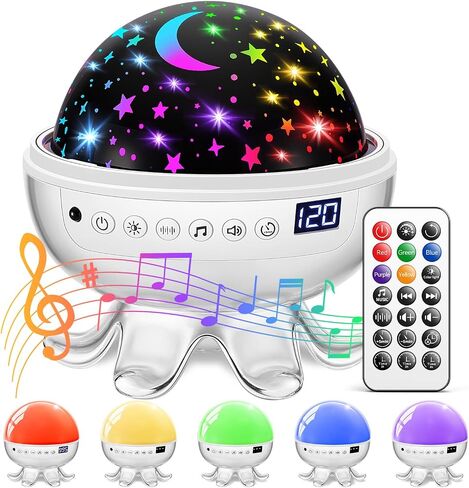 Baby Sound Machine with 30 Soothing Sounds,Night Light Projector with Star in Saudi Arabia