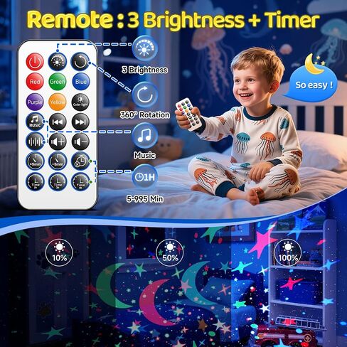 Baby Sound Machine with 30 Soothing Sounds,Night Light Projector with Star in Saudi Arabia