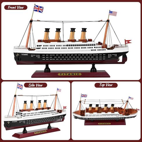RMS Titanic Wooden Cruise Ship Model 11.8 Inch in Kuwait