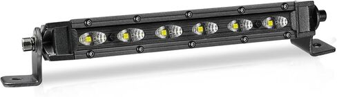 6 Inch Single Row LED Light Bars with Wiring Harness, Nirider Black Series CREE LED Pods 2PCS 60W Super Slim Flood LED Fog Light Rear Backup Light Bumper Light Pods for Truck Off Road UTV ATV in Kuwait