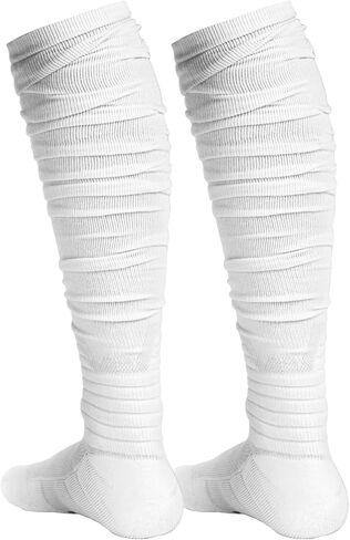 Finerview Scrunch Football Socks 2 Pairs, Extra Long Padded Sports Socks for Men & Women in Kuwait