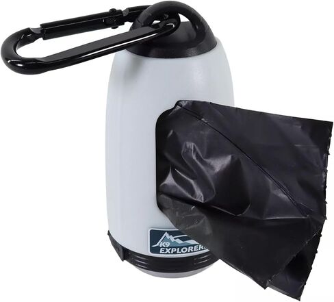 K9 Explorer® Waste Bag Dispenser with Light, Grey, One Size in Kuwait