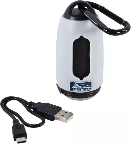 K9 Explorer® Waste Bag Dispenser with Light, Grey, One Size in Kuwait