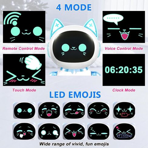 Remote Control Robot Cat - Voice Control Dancing Touch Mechanical Blue Cat Toy for Boys Girls,Kids Age 3-9 Christmas Birthday Surprise Gifts in Kuwait