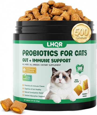 Probiotics for Cat, 500Ct Chicken for Digestive Health & Sensitive Stomachs in Saudi Arabia