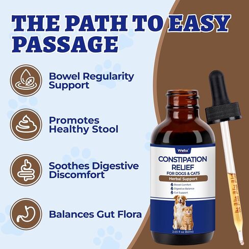 Wellix Cat & Dog probiotics for Constipation Relief & Gut Health Liquid 2oz in Saudi Arabia