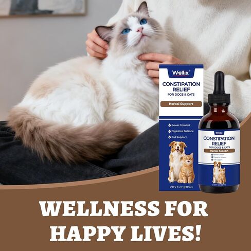 Wellix Cat & Dog probiotics for Constipation Relief & Gut Health Liquid 2oz in Saudi Arabia
