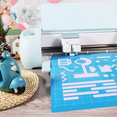 REALIKE Light Cutting Mat for Cricut Maker 3/Maker/Explore 3/Air 2/Air/One, 2 Pack 12x12 Inch Blue Light Grip Adhesive Sticky Non-Slip Cut Mat Replacement Accessories for Cricut in Saudi Arabia